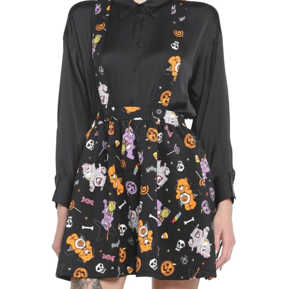 NWT Care Bears Halloween Skirt Overalls 0XL